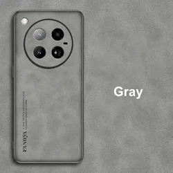 Luxury PU Leather Matte Silicone Phone Case - Full Protection Back Cover for Infinix Zero 40 4G (Gray)