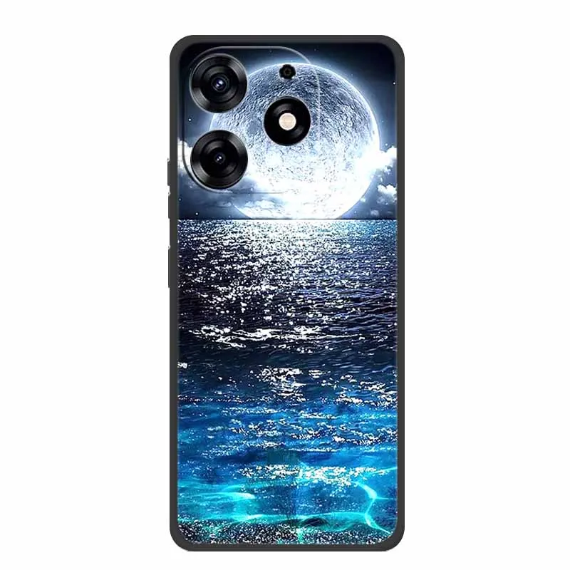 Black Silicone Soft Back Cover Case