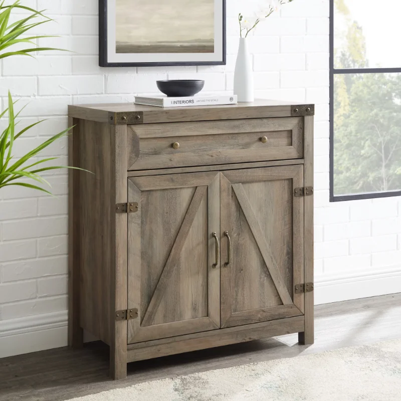 

Woven Paths Sliding Barn Door Accent Cabinet, Grey Wash home furniture furniture