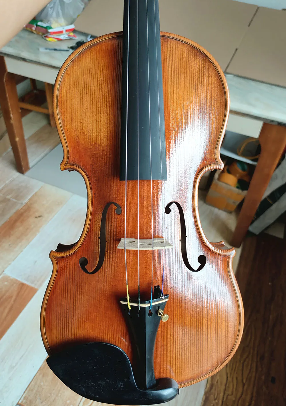 Antonio Stradivarius 1714 Soil Copy Professional Violin 4/4 Size #3742 Master European Spruce Handmade Oil Varnish
