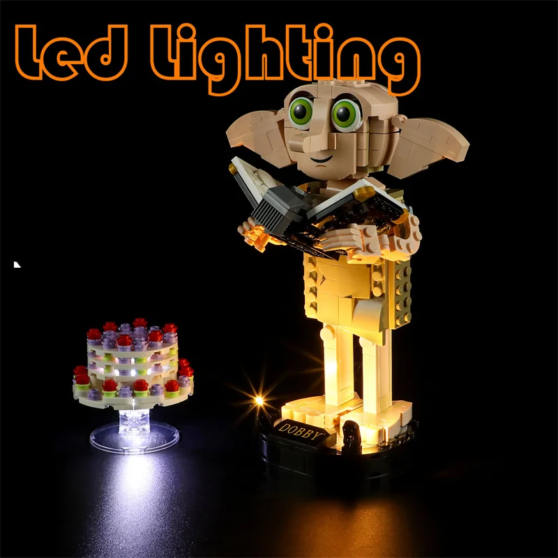 

Осветительный набор для 76421 Dobby the House Elf Harryings Potterlys не включает Строительный блок (только светодиодный фотокомплект)