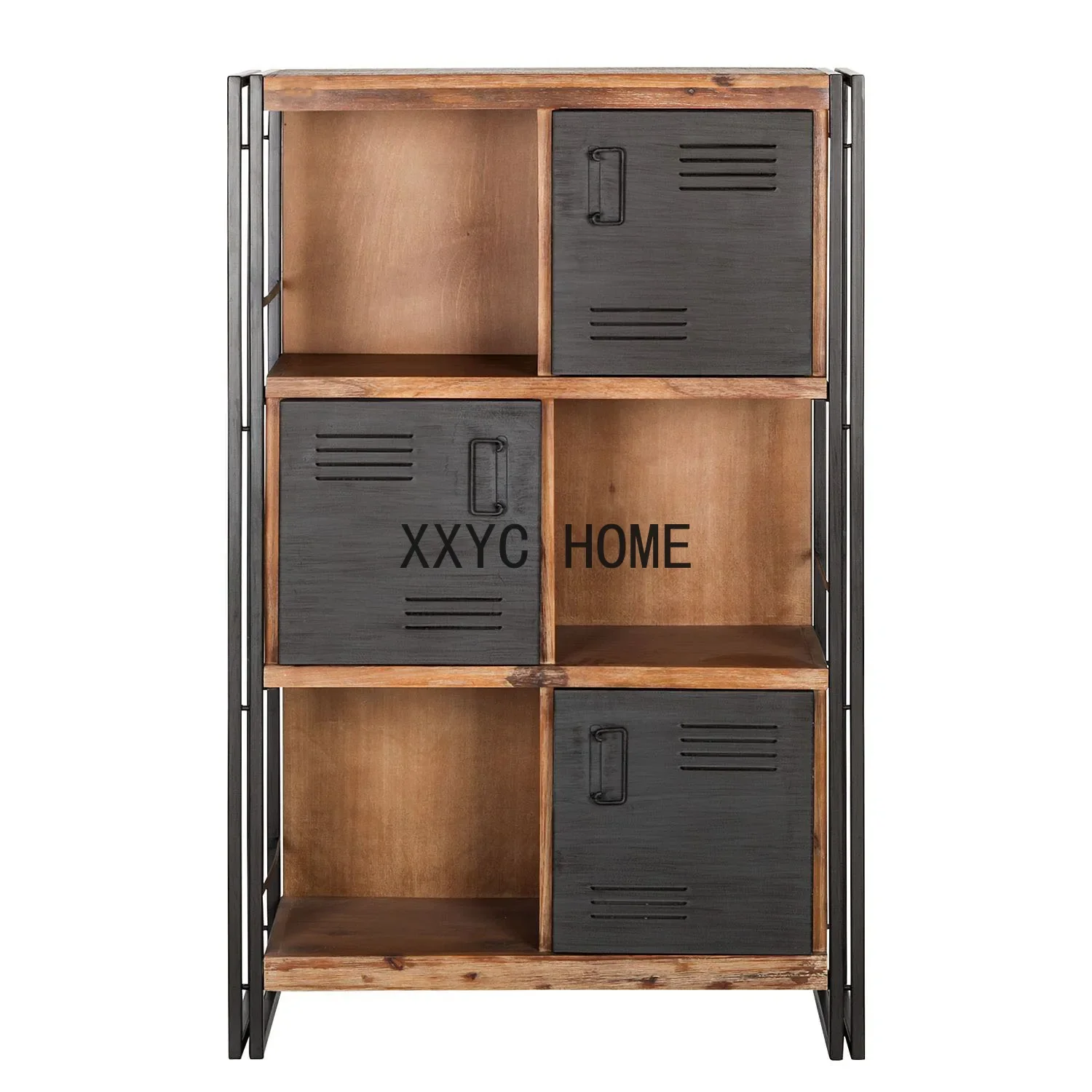 

Industrial Style Storage Rack Household Cabinet Iron Floor Multilayer Storage Retro Porch Storage Bookcase
