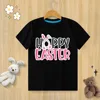 Children’s Pure Cotton T-shirt Happy Easter Bunny Egg Print T-shirt O-neck Short Sleeve Kids Clothes Boys Clothes Girls Clothes 5