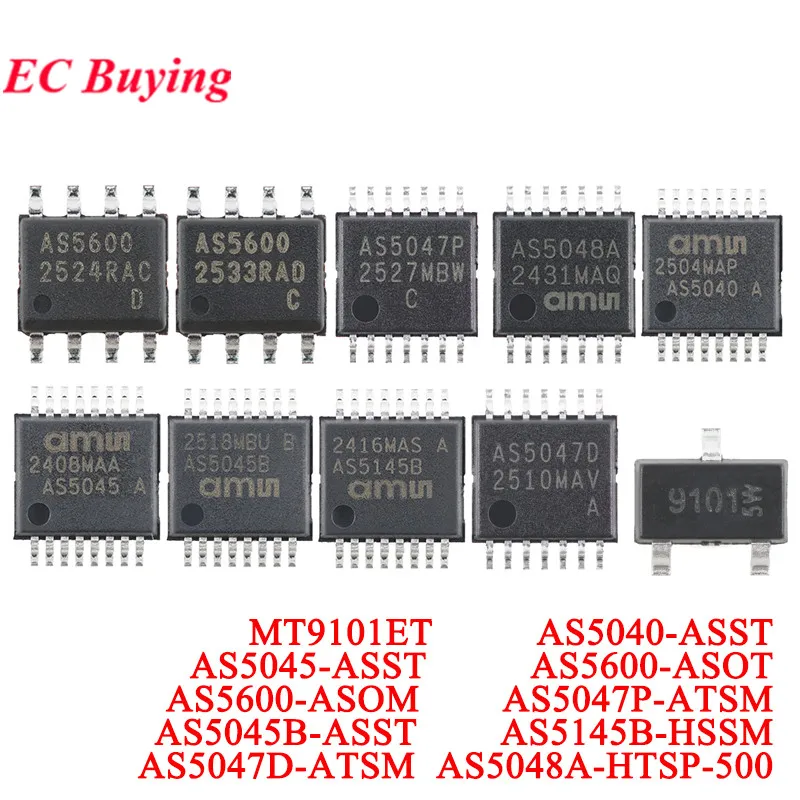 10Pcs/1pc AS5600 AS5047P AS5048A AS5040 AS5045 AS5045B AS5145B AS5047D ...
