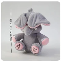 Animated Elephant Toys Plush Singing Elephant with Ears Moving Electric Plush Toy Cute Elephant Stuffed Animal Toy for Baby Gift 2