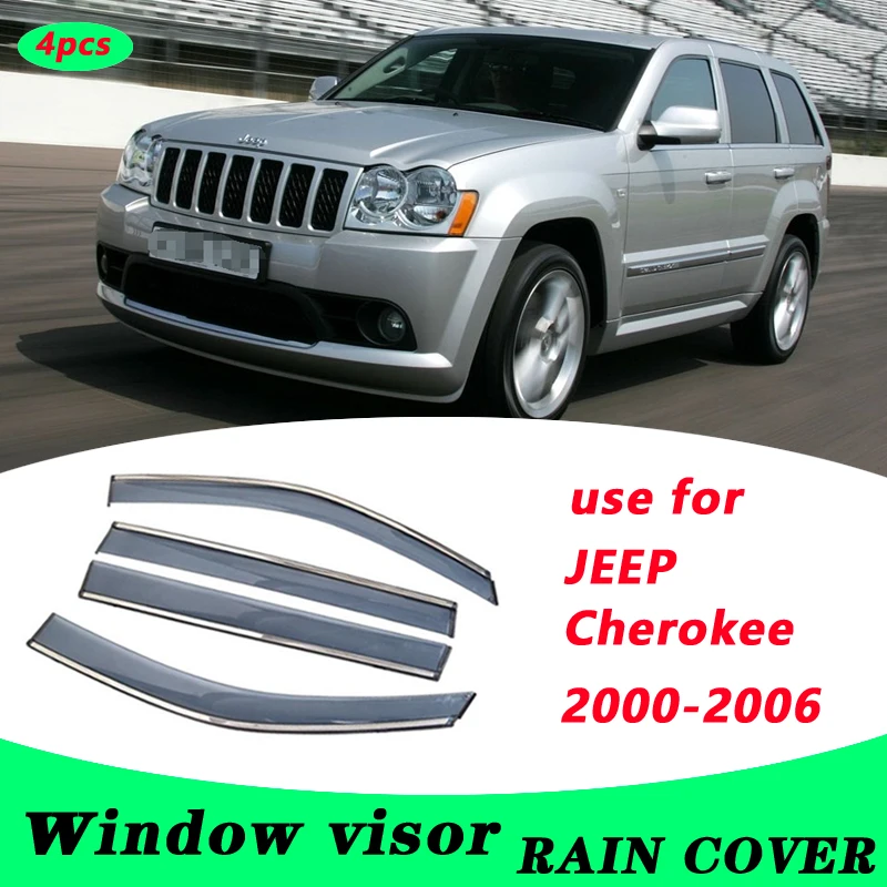 For Jeep Cherokee 20002006 Cherokee Plastic Window Visor Vent Shades