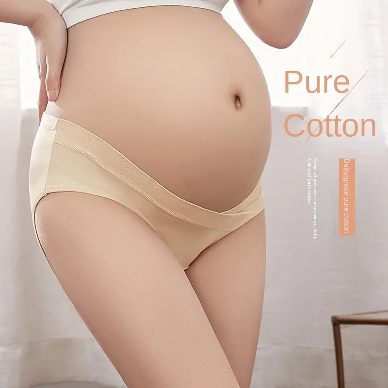 Pregnant Women's Underwear Made of Pure Cotton Comfortable Belly Support and Seamless Triangle Pants During Pregnancy maternity panties