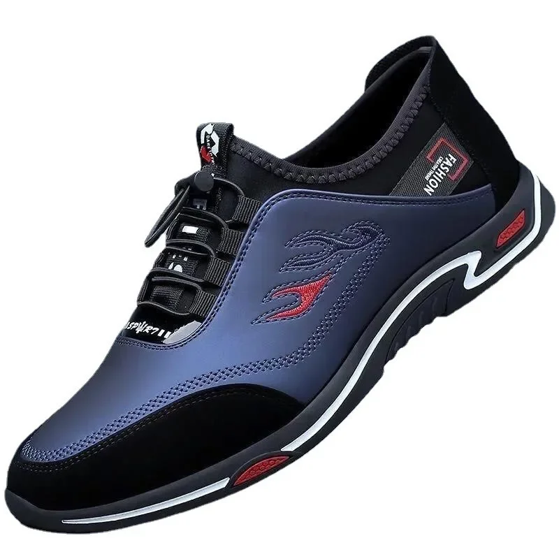 Men's Business Casual Breathable Anti-odor Leather Shoes Fashionable Soft Sole Work Driving Shoes Men's Lightweight Cloth casual shoes leather shoes