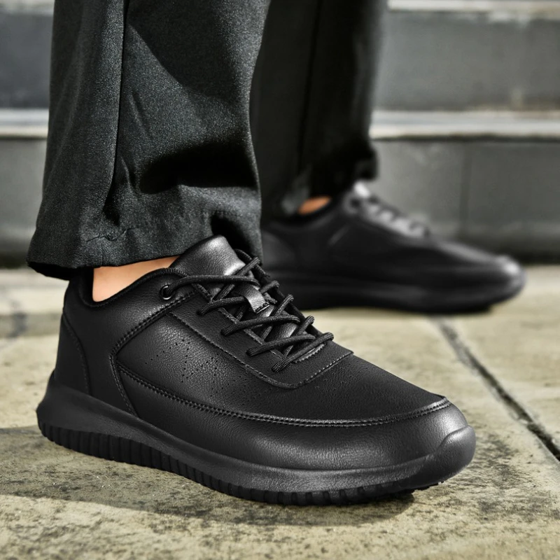 Chef shoes four season light non-slip oil-proof waterproof plus size men's kitchen work shoes fashion casual garden men's shoes