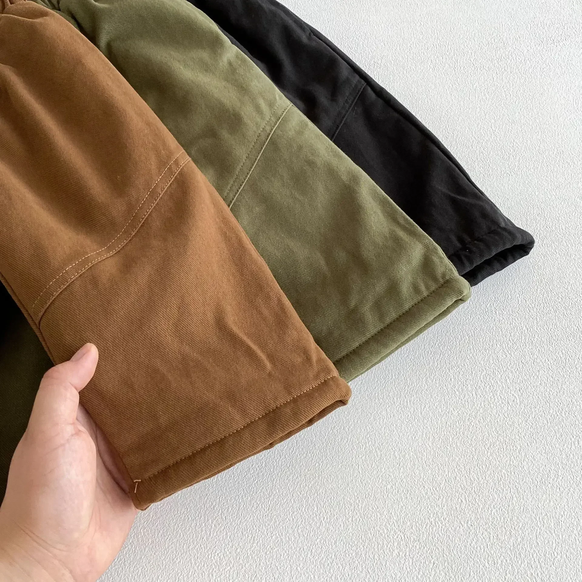 Warm Winter Kids Fleece Lined Pants for Boys and Girls