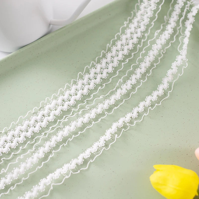 White Elastic Webbing for DIY Crafts and Home Decor - 10 Meters
