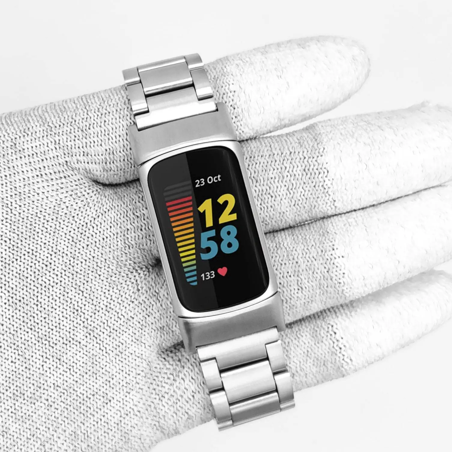 Stainless Steel Adjustable Metal Wristband Bracelet