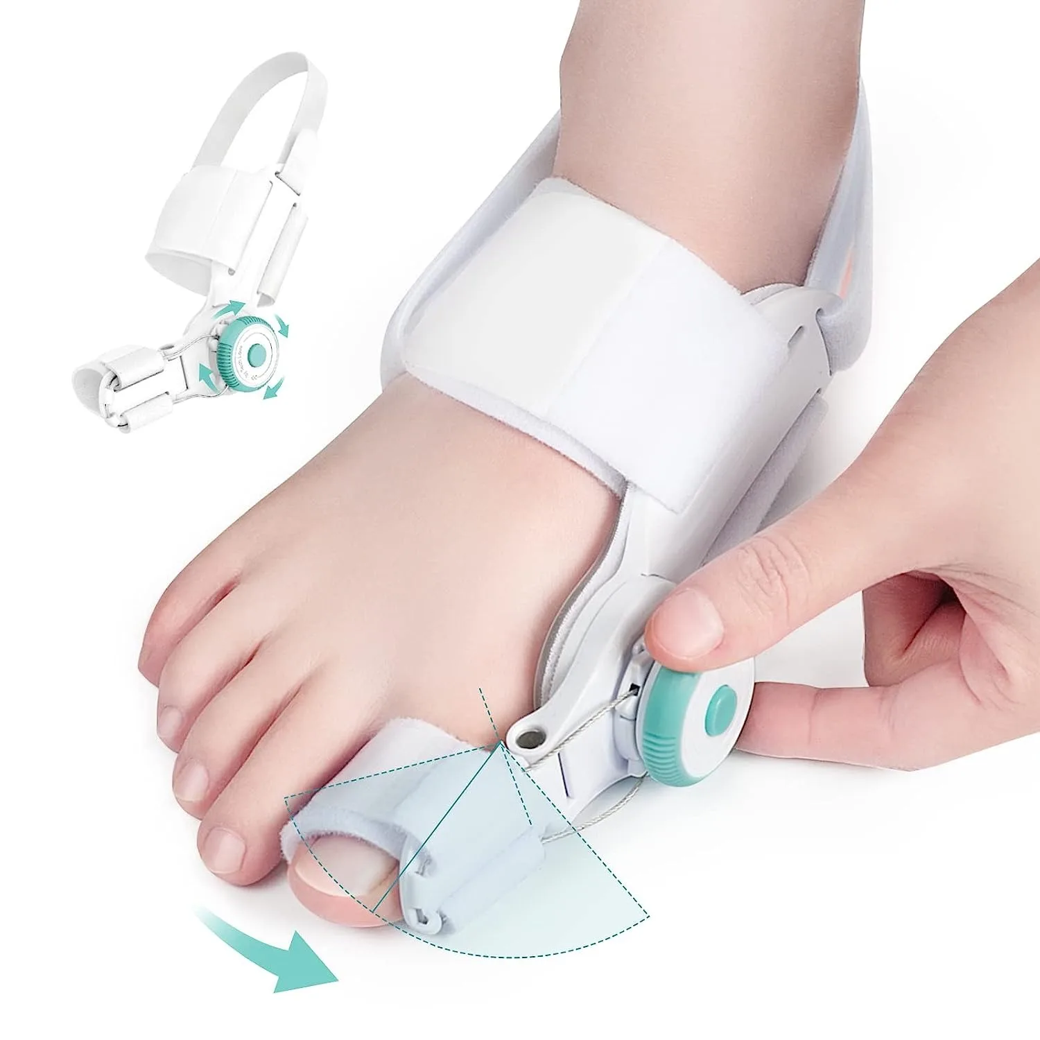 Bunion Toe Corrector For Women Men Big Toe Orthopedic Toe Straightener Anti-slip Heel Strap For Left & Right Feet