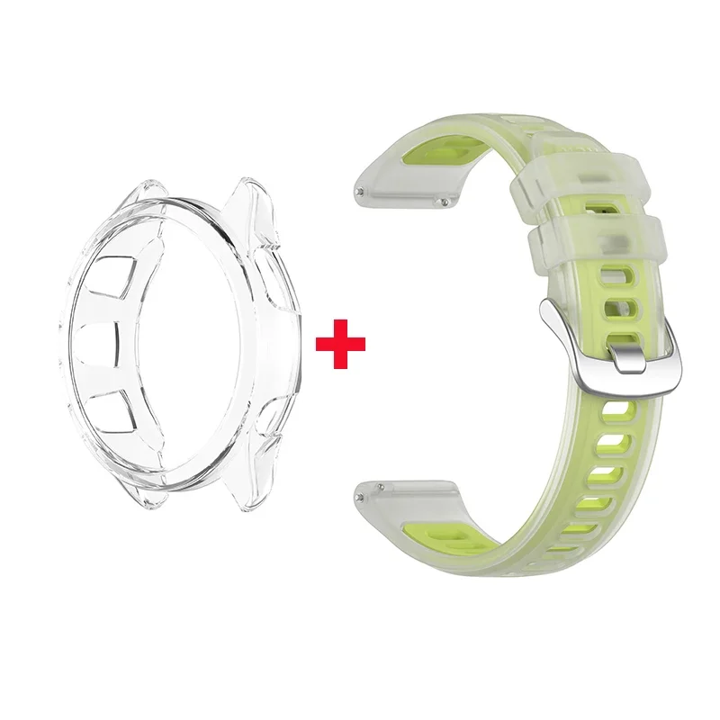 Dual Function Silicone Strap with Transparent Protective Case