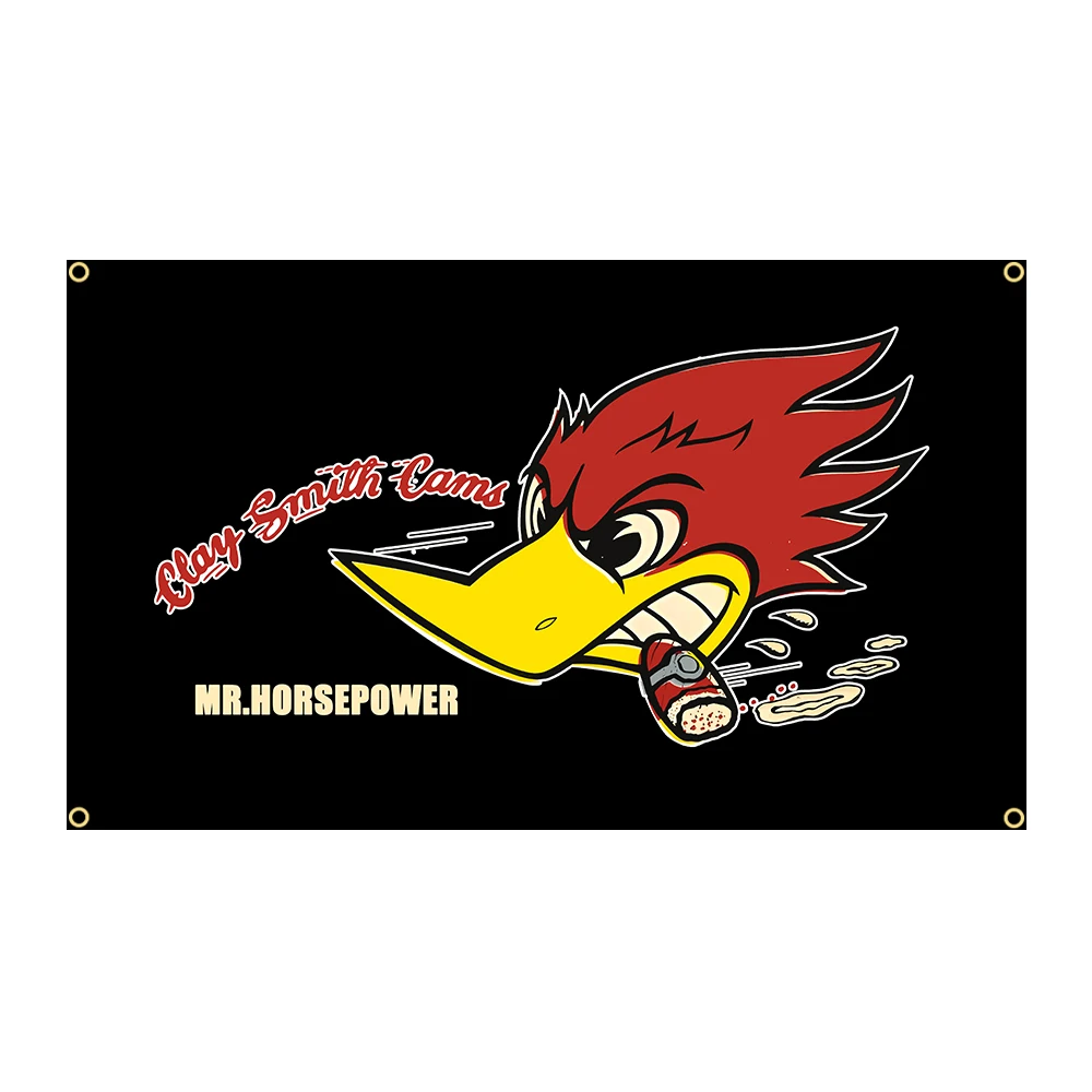 90X150Cm Classic Clay Smith Cams Flag Poliestere Stampato Auto Da Corsa Banner Garage O All'Aperto Per La Decorazione