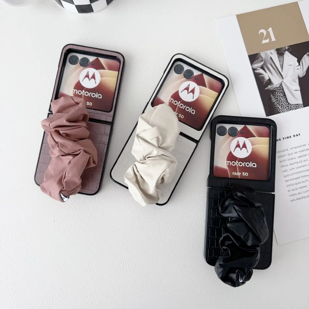 Luxury Faux Leather Folding Shockproof Case with Strap - Premium Protection Hard Back Cover