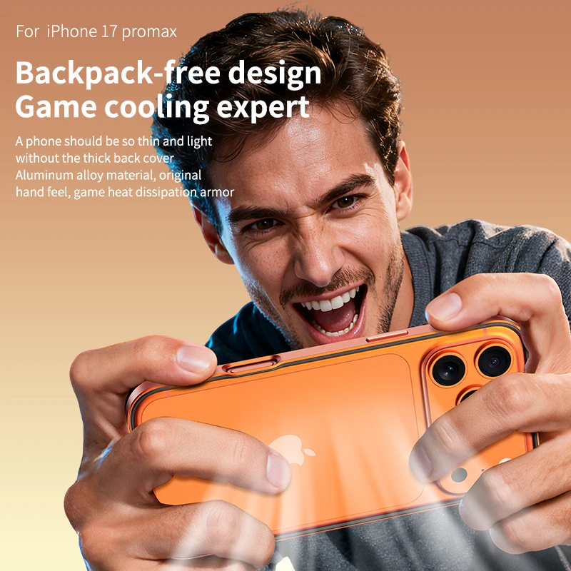 Luxury Metal Alloy Phone Frame Case - Bare Feel, Shockproof & Heat Dissipation Bumper
