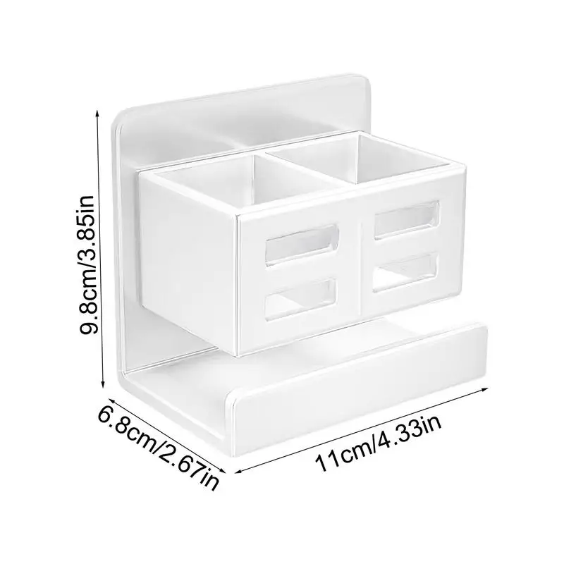 No Drill Shower Shelves Bathroom Organizer Rack Wall-Mounted Bathroom Shelves Over Toilet Floating Bathroom Shelves For Inside 6