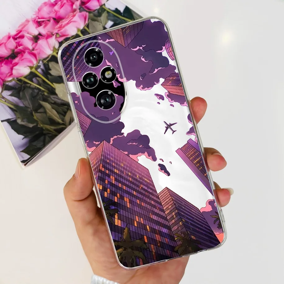 Clear Tulip Flower Soft Silicone Phone Case - Fashionable Protective Cover