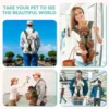 Pet Front Carrier Backpacks Ajustable Hands Free Dog Backpack For Small Mediun Dogs Breathable Cats Outdoor Travel Carrier Bags 5