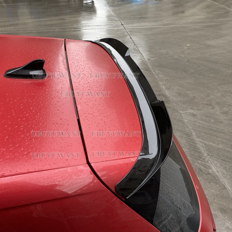 

For Volkswagen GOLF 8 MK8 R-line gti R 2020+ ABS Black/CARBON COLOR/BLACK With White Car Rear Wing Spoiler