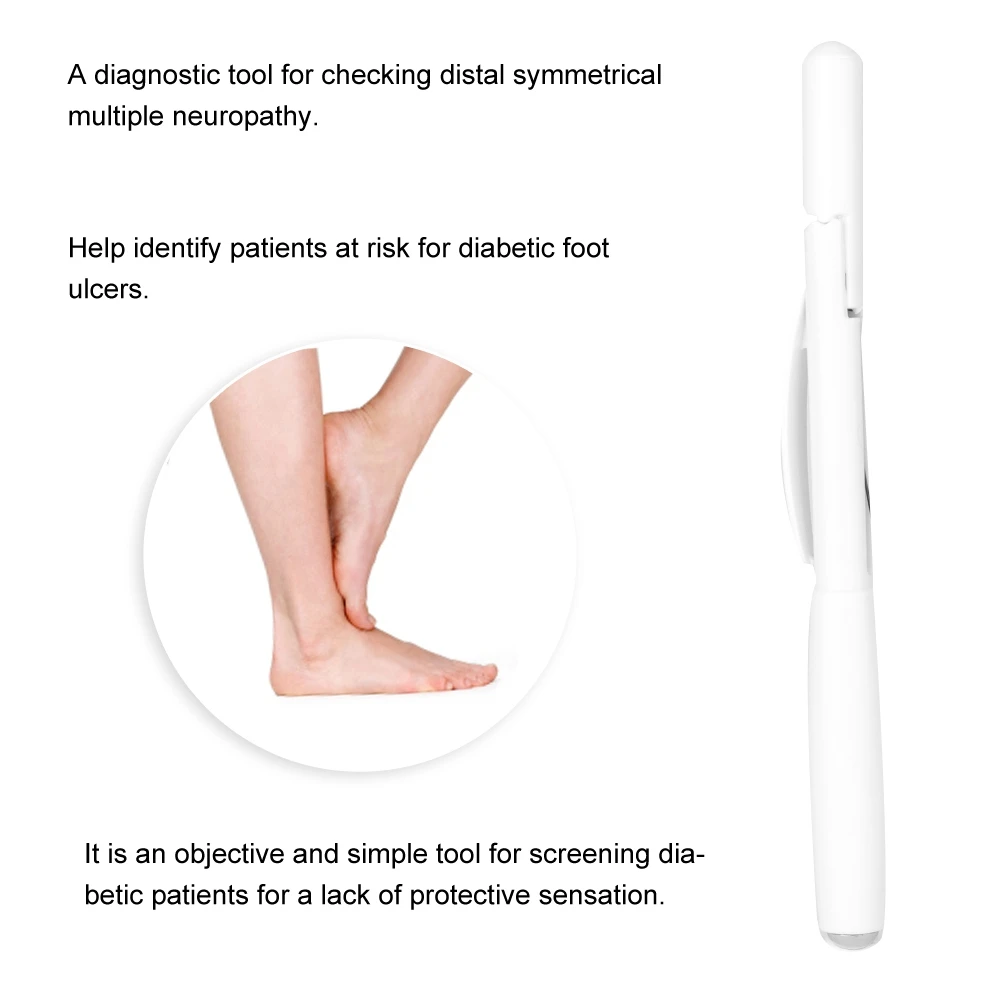 Medical sensory tester 10 Grams Diabetic Foot Testing Pen Foot Monofilament Sensory Diagnostic Tool Diabetic Neuropathy Filament Test Probe
