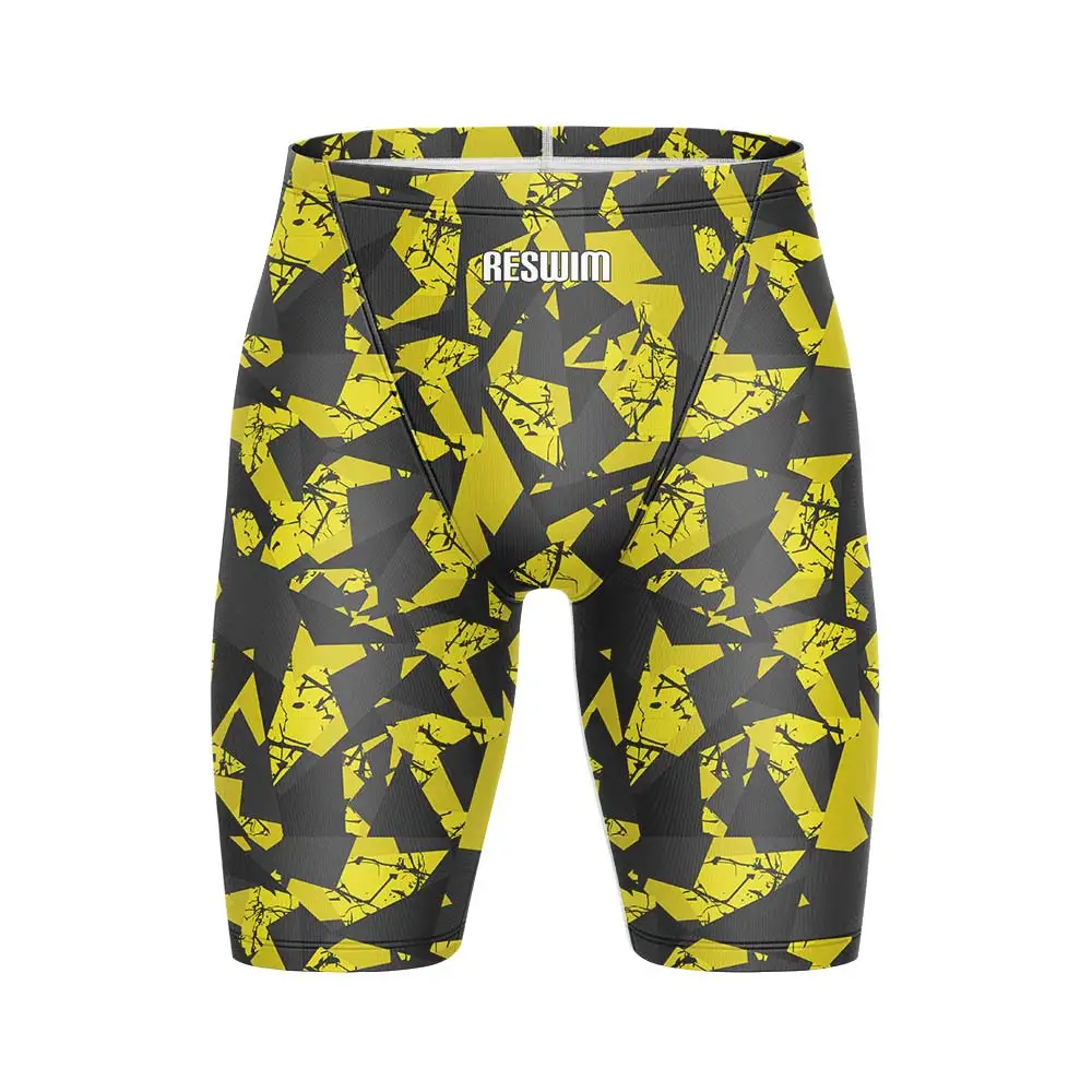 Men's Athletic Training Swimsuit Swimming Trunks Swim Jammer Shorts Beach Tights Swimwear Surfing Pants Summer Quick Dry