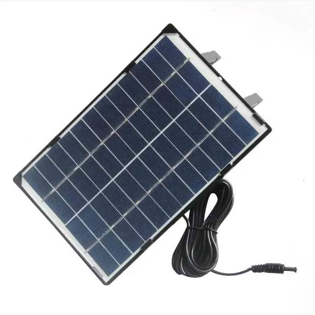 Solar Panel For Security Camera – 3W 6V Type-C Outdoor Charging Panel With IP66 Waterproof & 360° Adjustable Mount, Monocrystalline For Low Power Devices