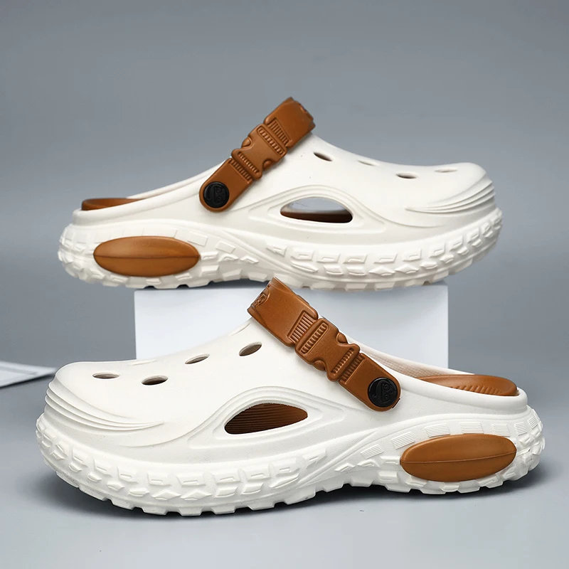 Men's Summer EVA Garden Clogs - Stylish Beach & Indoor Bathroom Sandals