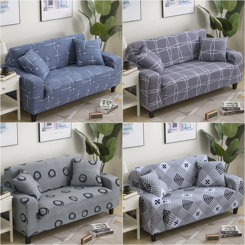 1/2/3/4Seater Spandex Stretch Sofa Cover Slipcover Recliner Cushion Pillow Case 