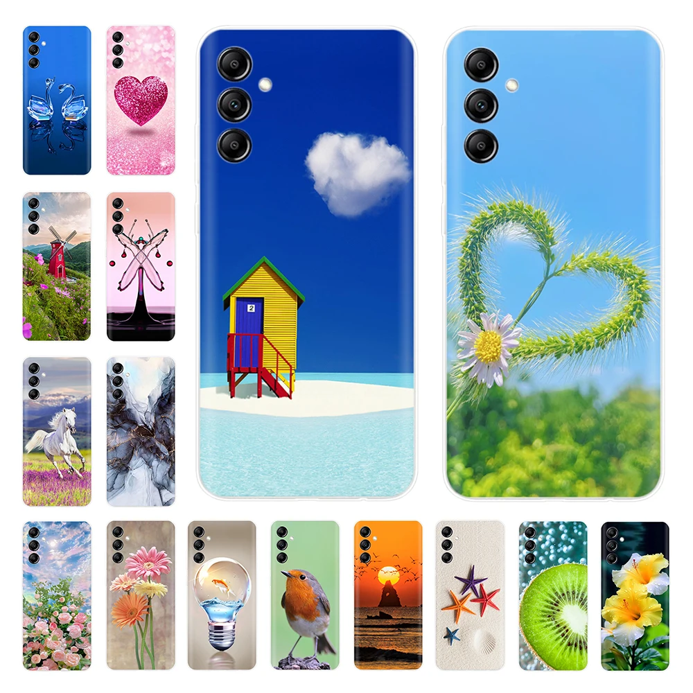 

For Samsung Galaxy A14 Case Art Painted Cover Soft Silicone Phone Case For Samsung A14 5G GalaxyA14 A 14 Back Cover 6.6'' Fundas