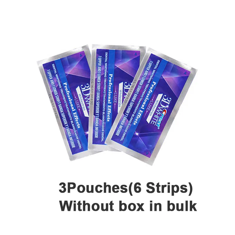 Tiras de blanqueamiento Dental 3D White Crest, cinta blanqueadora de dientes, tiras blanqueadoras