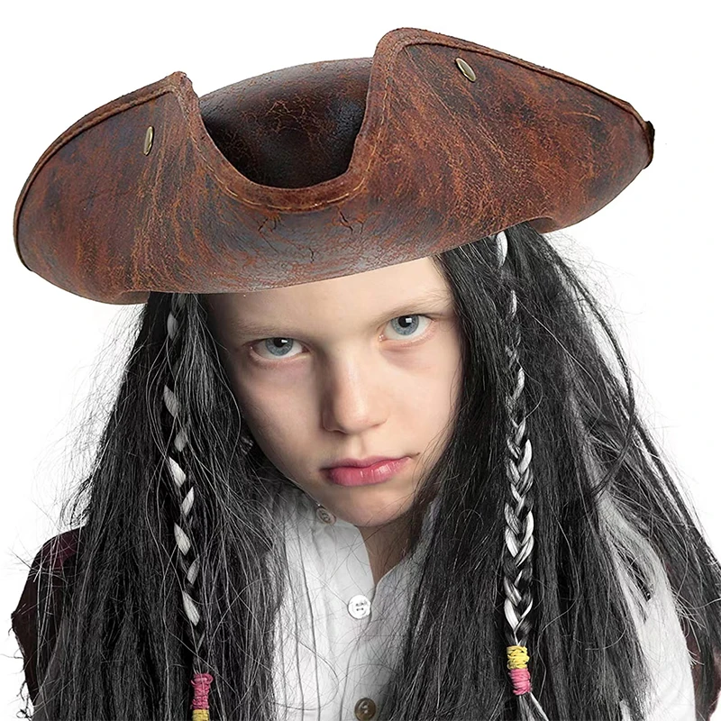 Pirate Tricorn Hat Masquerade Party Accessories Hats For Men Women