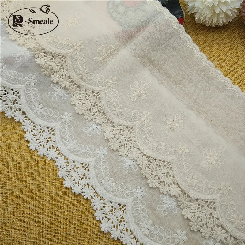 Clothing Lace Accessory Fabric DIY Home Textile Jewelry For Women's Skirt Cotton Embroidery Lace Trim Lace Fabric Lace Garment Accessories Lace Sewing Supplies Lace Accessories Lace Sewing Accessories Clothing Accessories Clothing Craft Accessories