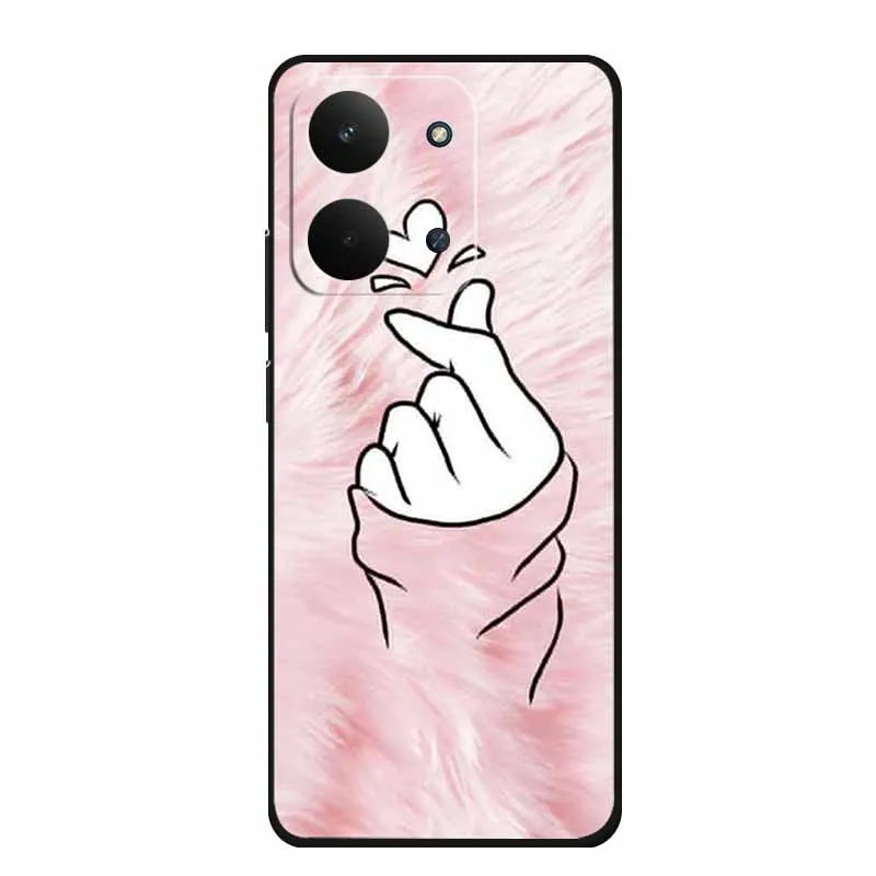 Sleek Black Silicone Soft TPU Phone Case - Protective Back Cover