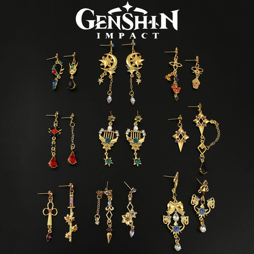 Genshin Impact Apporter Les Clichés Aux Clients Boucles d'oreilles de Cosplay de jeu Genshin Impact Venti Xiao Tartaglia  Zhongli pour femmes, pendentif, clous d'oreille, bijoux, accessoires,  cadeaux | AliExpress