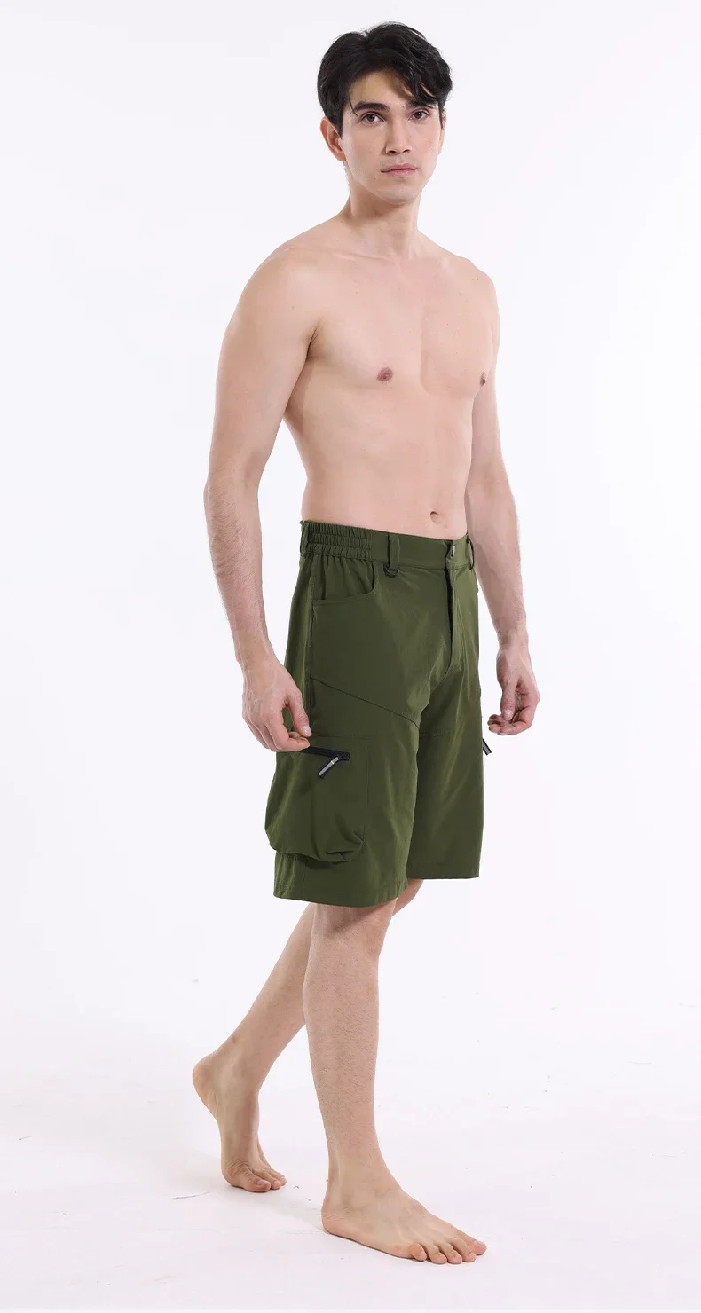 Mountain Bike Shorts – Breathable Multi-Pocket Cycling Shorts with Elastic Waistband