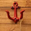 Minimalist Decor Coat Hook Cast Iron Anchor Double Hooks Decorative Key Holder Wall Hanger Bar Cafe Wall Decoration Accessories 5