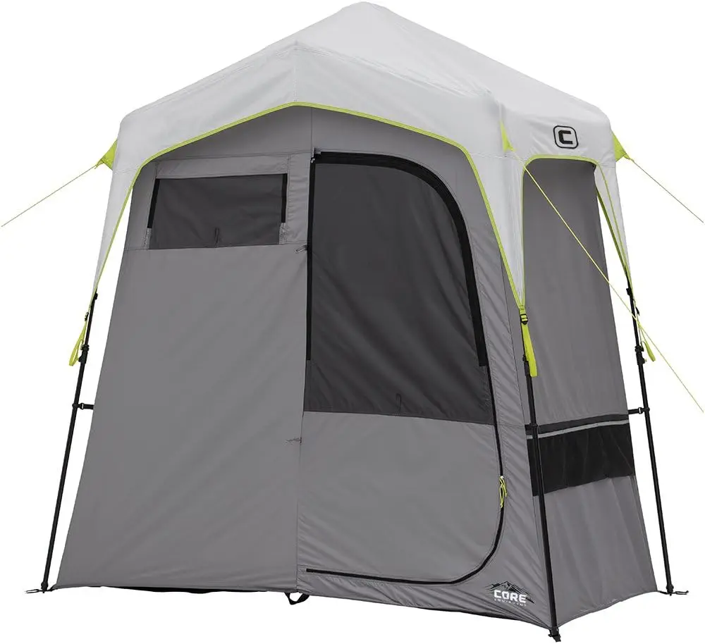 

Camping Utility Shower Tent with Changing Privacy Room