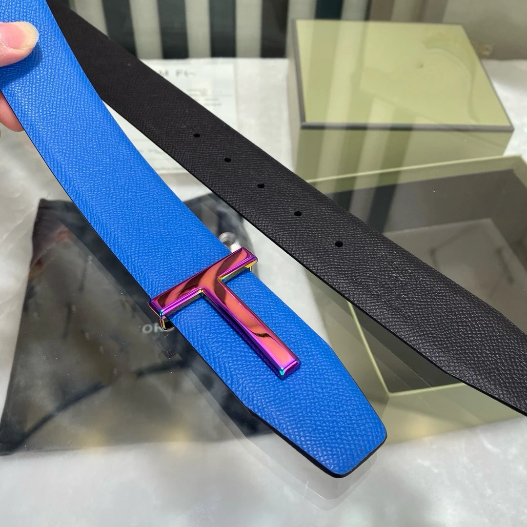 황동 T 버클 벨트 남성용 하이 퀄리티 진짜 가죽 청바지, 비즈니스 허리띠, 최고 패션, 럭셔리 디자이너 브랜드, 회색, 신제품