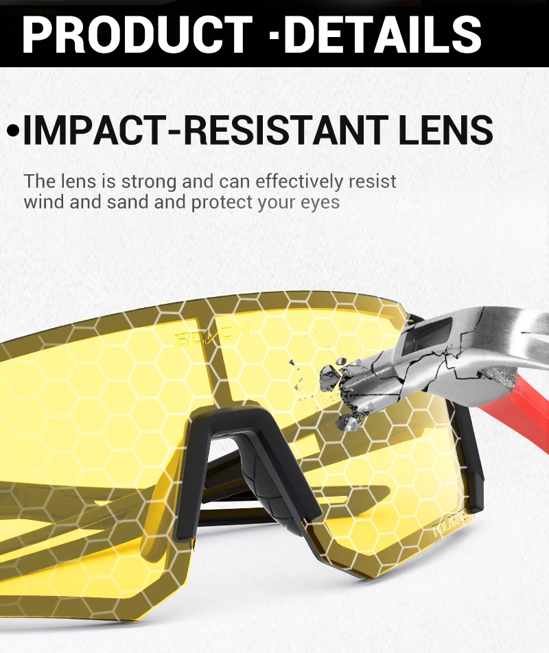 SCVCN Nachtsicht-Sonnenbrille Fahrrad- und Autofahrerbrille Modische Y2K Reisebrille UV400 MTB Angeln Sportbrille Übergroße Herrenbrille – Detail 8