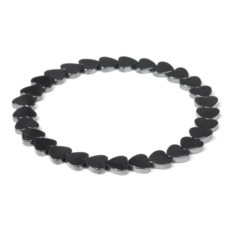 Bracciale Con Perline Di Emate A Forma Di Cuore D'amore Per La Perda Di Peso Uomo Donna Guarigione Protezione Dell'energia Porta Gioielli Intrecciati Con Pietre Preziose Della Fortuna - Foto 10