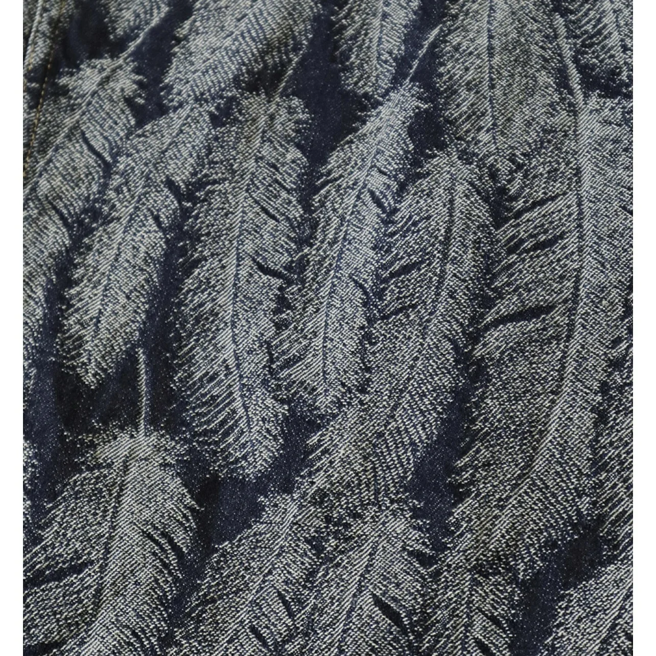 Japanese Casual Denim Feather Tassels Damaged Long Sleeved Jacket Men Coats 23AW KAPITAL Hirata Hiroshi