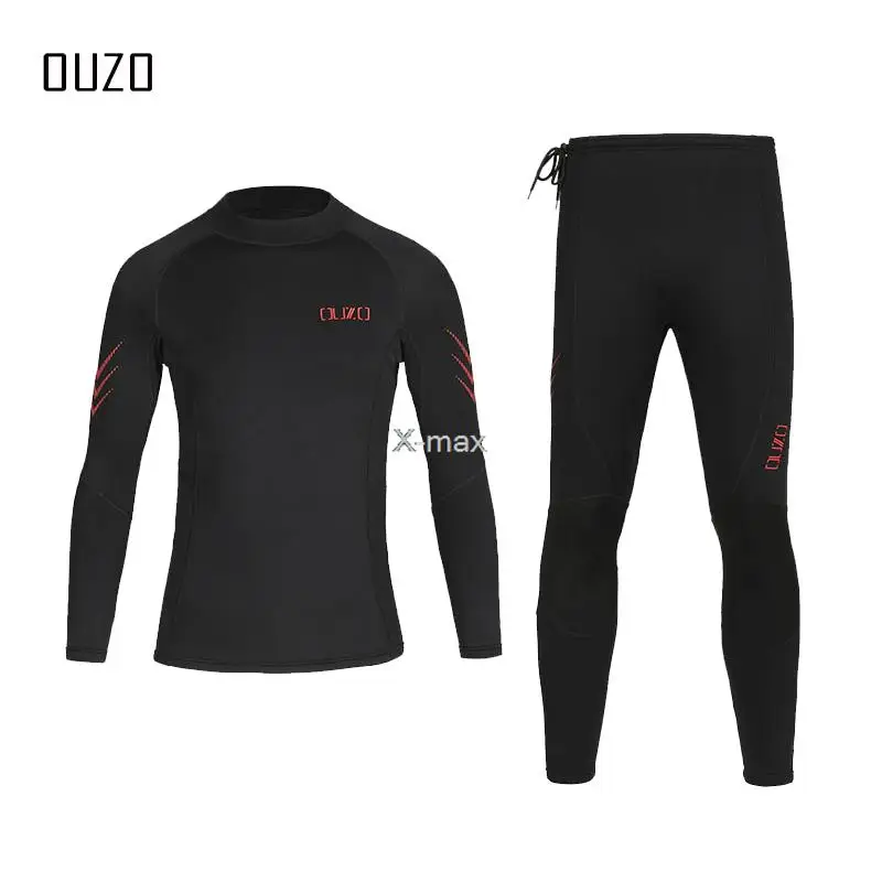 

Winter 1.5MM Men Wetsuit Neoprene Underwater Kitesurf Surf Surfing Spearfishing Jacket Pants Clothes Wet Suit