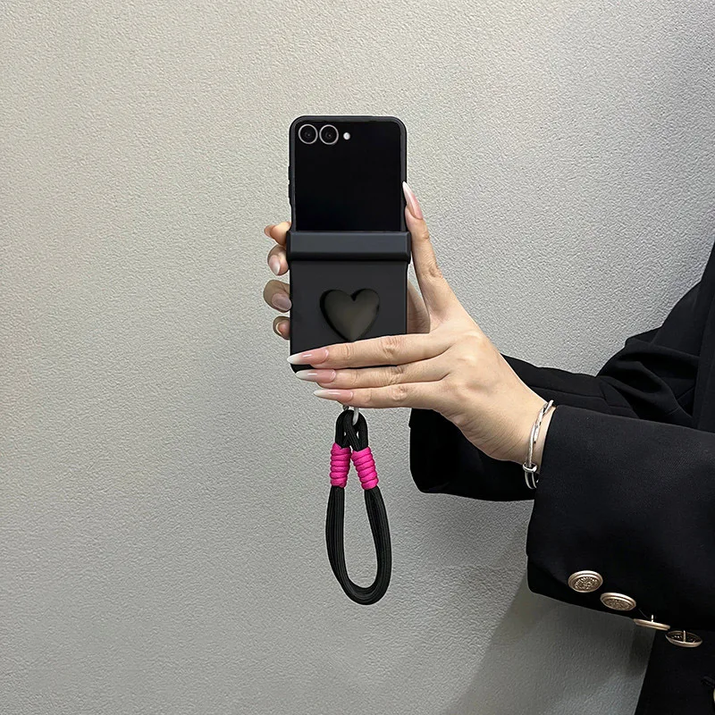 Chic 3D Love Heart Solid Color Phone Case Cover