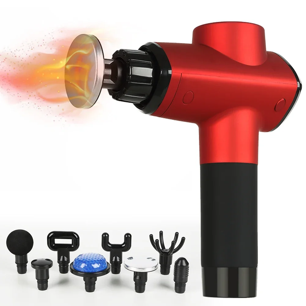 Electric Cordless Private Label Sport Fascia Gun Deep Tissue Vibration Percussion massage pistol Mory Muscle Massage Gun