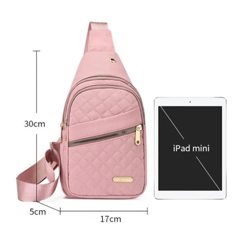 Lightweight & Comfortable Quilted Crossbody Chest Bag, Perfect for Daily Use, Casual Outings & Travel Women Sling Shoulder Purse