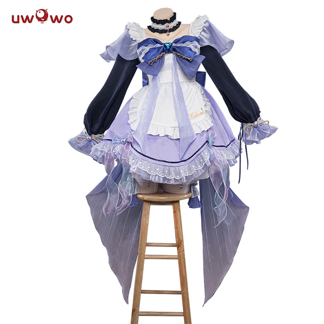 In Stock UWOWO Kokomi Cosplay Maid Dress Genshin Impact Cosplay Maid Halloween Costumes Artist s