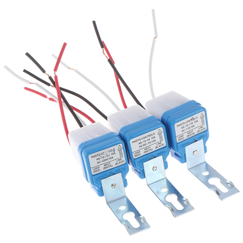 ?HOT?1PC AC 24v 110v 220v 자동 가로등 스위치 밤 켜기 낮 끄기 센서 스위치