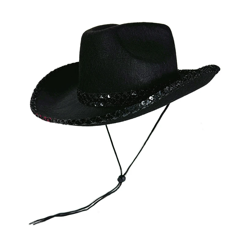 Sequin Western Sun Hat for Women and Men